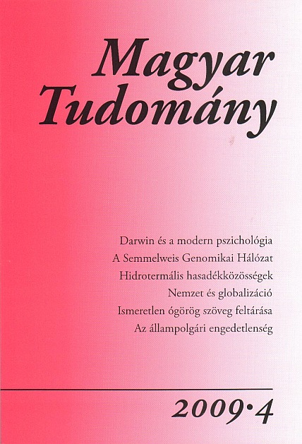 Magyar Tudomány 2009/4.