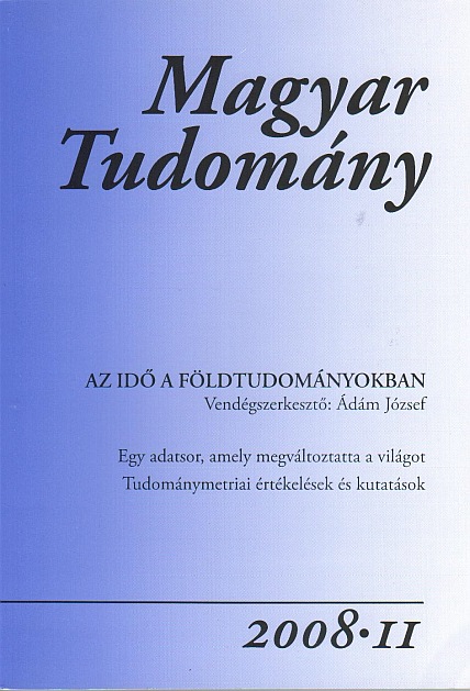 Magyar Tudomány 2008/11. - Az idõ a földtudományokban