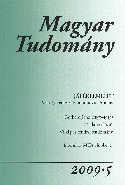 Magyar Tudomány 2009/5. - Játékelmélet