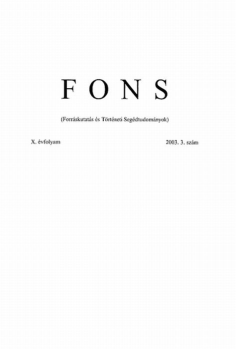 FONS 2003/3.