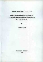 Kristó Gyula (szerk.): Anjou-kori oklevéltár  V. 1318-1320